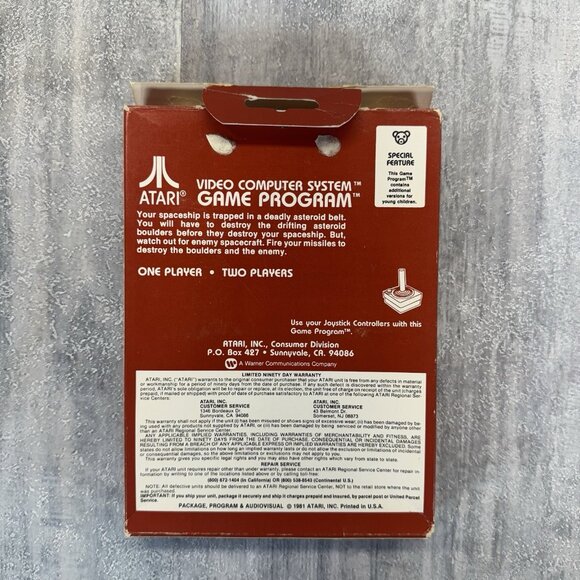 Atari 2600 Asteroids Video Computer System Game Program Complete Box VGC - Picture 11 of 15